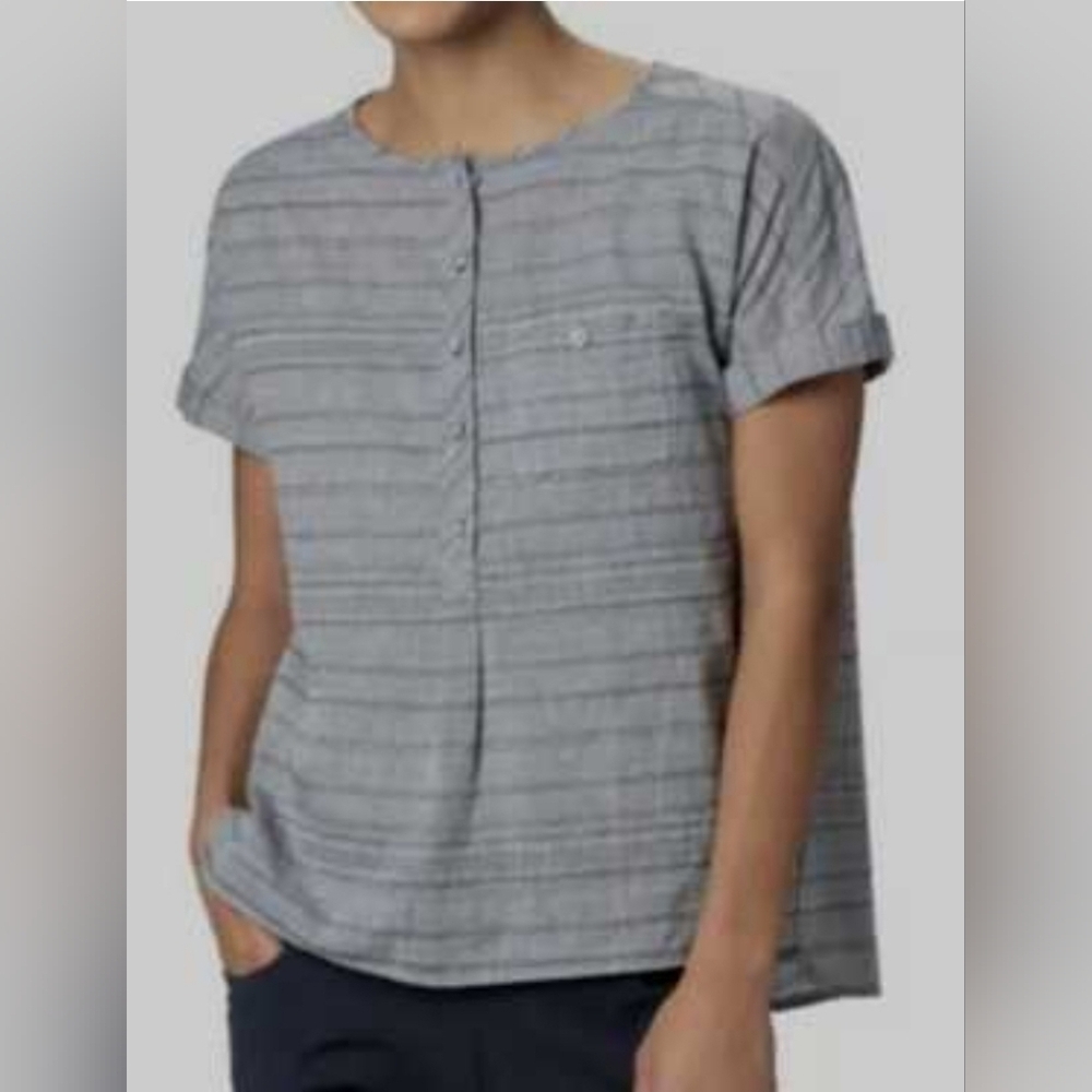 Mountain Hardwear palisade short sleeve chambray button front pockets X-LARGE